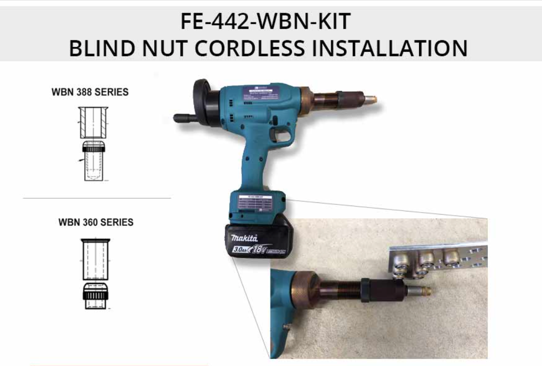 FE442WBN975SKIT Blind Nut Installation Tool enfasco